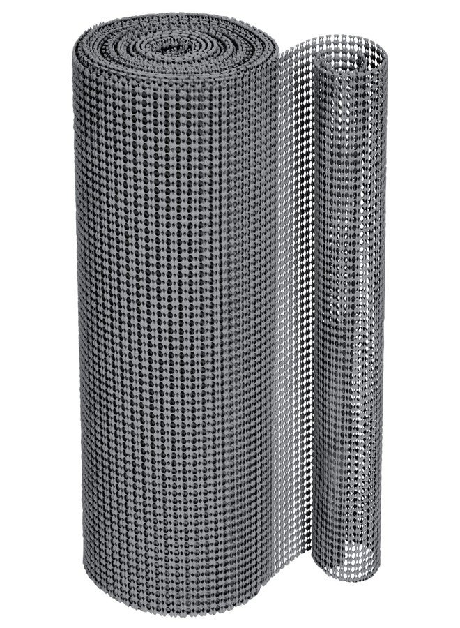 Smart Design Classic Grip Shelf Liner - 12in x 20ft - Non-Adhesive Drawer Liner with Strong Grip Helps Protect and Personalize Your Home Organization and Storage - Graphite Gray - Image 2