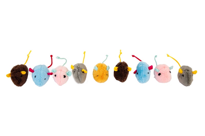 Hartz Cattraction with Silver Vine & Catnip Crinkle Mice, 10 Count - Image 2