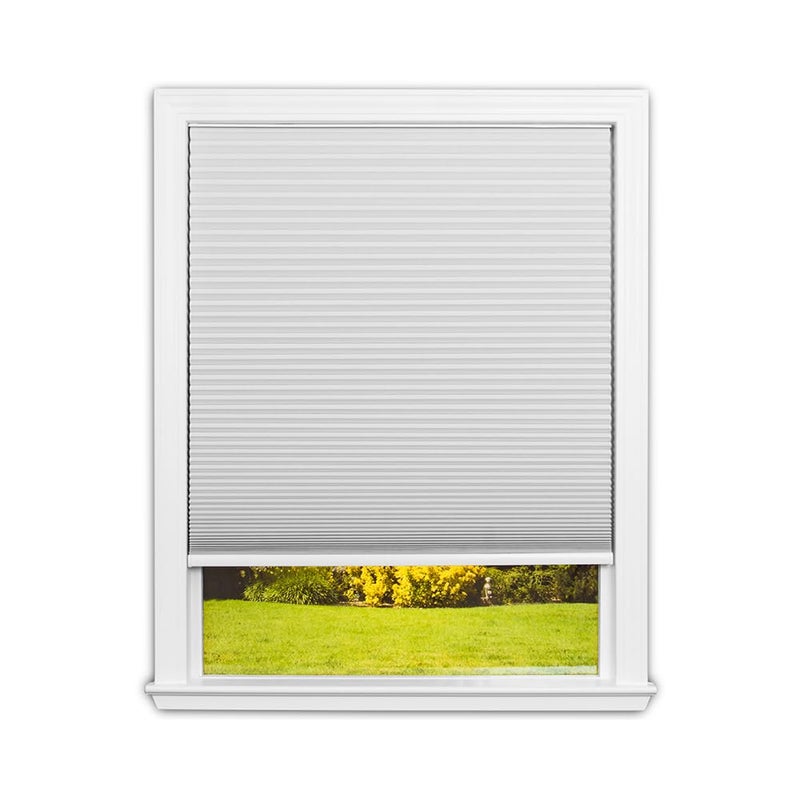 Redi Shade No Tools Easy Lift Trim-at-Home Cordless Cellular Blackout Fabric Shade White, 30" W x 64" L, (Fits windows 19"- 30") - Image 1
