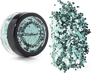 Stargazer Biodegradable Chunky Glitter Shaker Turquoise Festival Friendly Biodegradable Cosmetic Glitter - Image 1