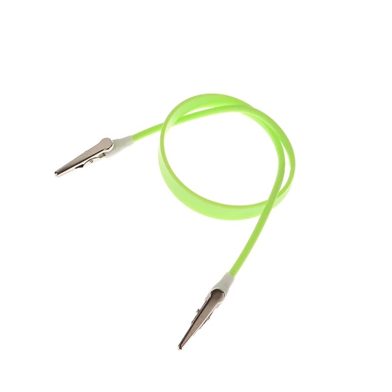 Green Dental Bib Clips Chain 20pcs Napkin Holder Dentist Tools - Image 1