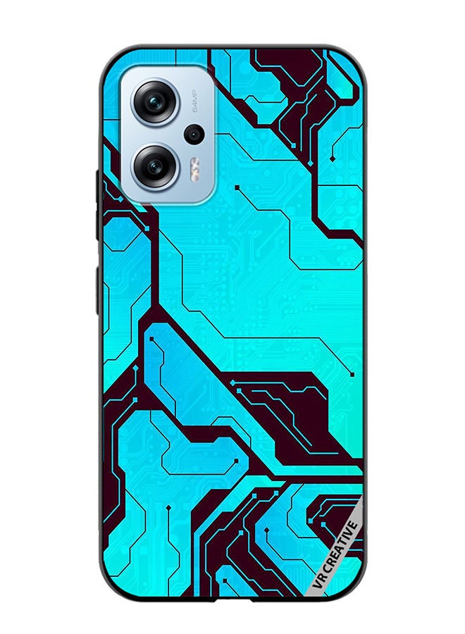 VR CREATIVE Protective Case Cover For Xiaomi Poco X4 GT Tech A-02 Design Multicolour - Image 1