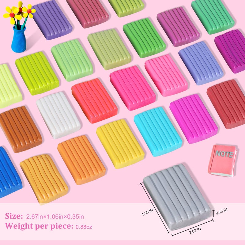Aestd-ST Polymer Clay Kits 72 Colors, Modeling Clay for Kids, Non-Stick Molding Oven Bake with 20 Sculpting Tools and 82 DIY Accessories, Craft Gift for Children and Adults - Image 2
