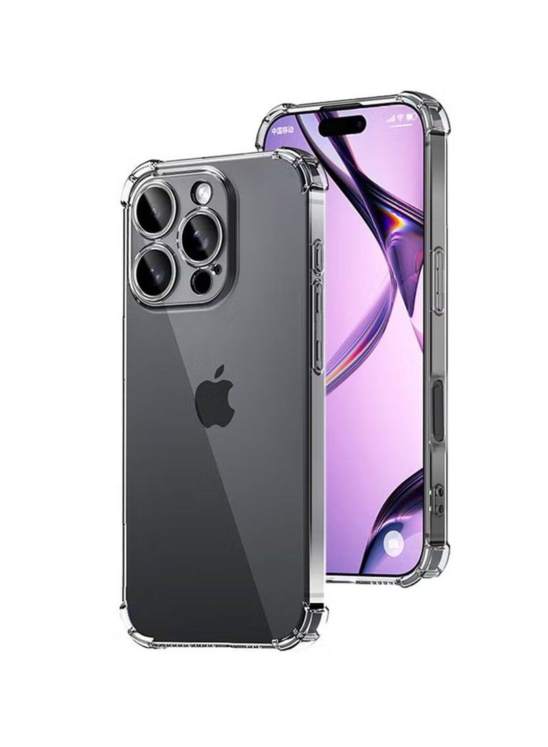 X-level iPhone 16 Pro Case,Crystal Clear Case Cover Designed for iPhone 16 Pro TPU Back Cover with 4 Corners Shockproof Protection and Camera Protection Anti-Fall Clear Case - Image 1