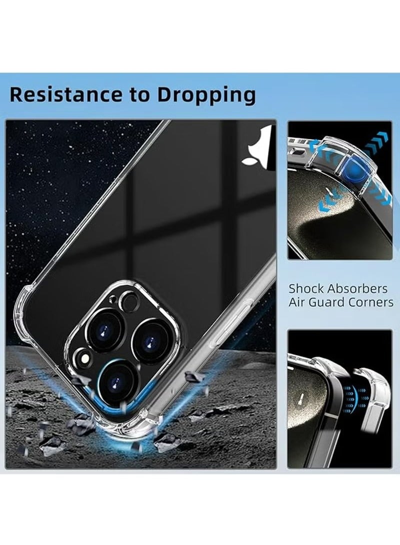 X-level iPhone 16 Pro Case,Crystal Clear Case Cover Designed for iPhone 16 Pro TPU Back Cover with 4 Corners Shockproof Protection and Camera Protection Anti-Fall Clear Case - Image 2