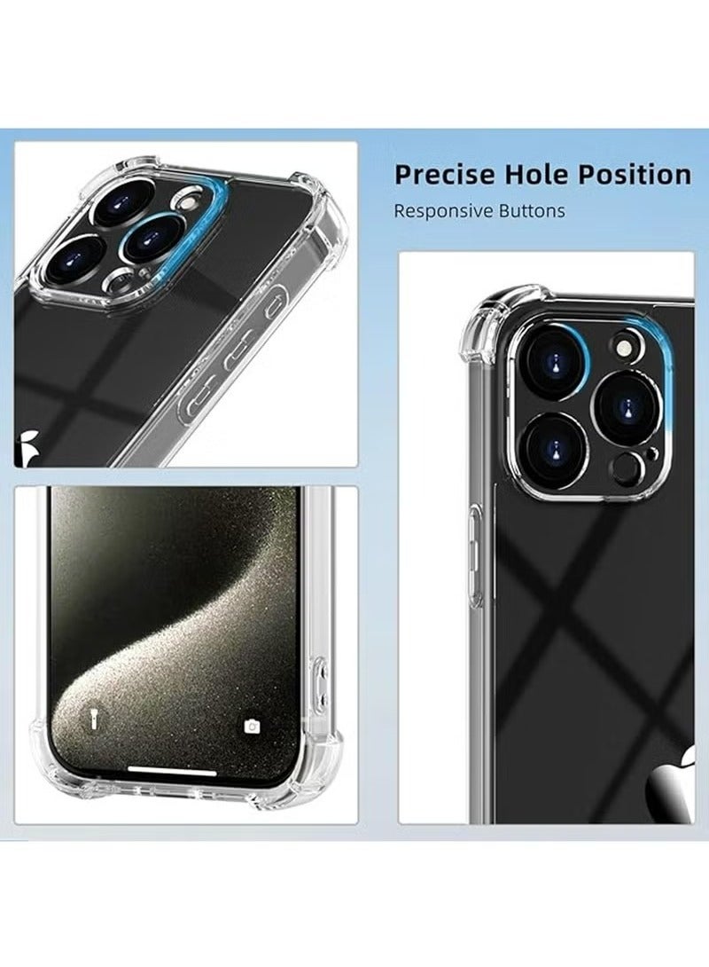 X-level iPhone 16 Pro Case,Crystal Clear Case Cover Designed for iPhone 16 Pro TPU Back Cover with 4 Corners Shockproof Protection and Camera Protection Anti-Fall Clear Case - Image 4