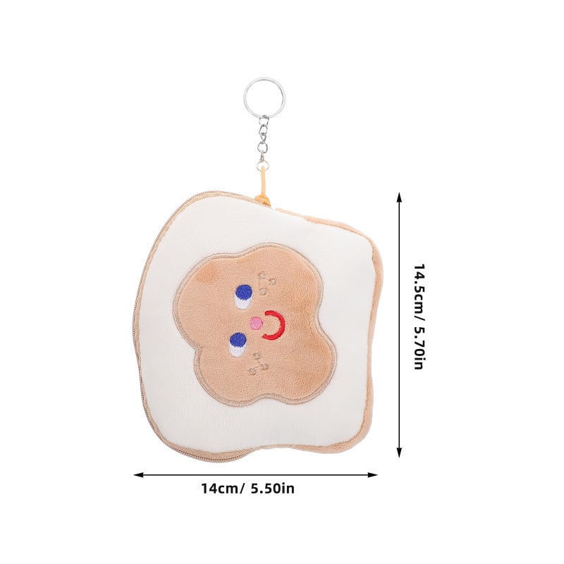 Cute Plush Cartoon Purse For Girls Keychain Pouch Women's Wallet Accessory Handbag Backpack Decoration Stylish Storage Pouch - Image 4