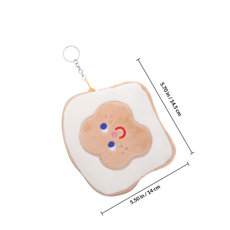 Cute Plush Cartoon Purse For Girls Keychain Pouch Women's Wallet Accessory Handbag Backpack Decoration Stylish Storage Pouch - Image 2