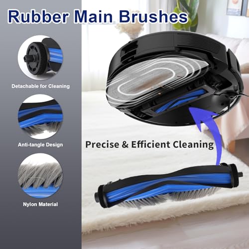 Feilifan 22 PCS Accessories for ECOVACS DEEBOT N30 Omni/ N30 PRO OMNI Robot Vacuum, Replacement Parts Dual Main Brush, Side Brush, Filter, Mop Pad, Dust Bag - Image 2
