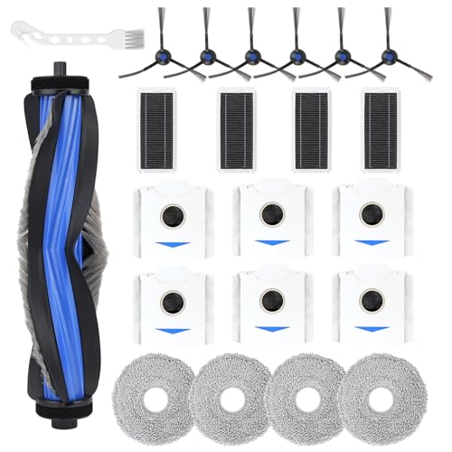 Feilifan 22 PCS Accessories for ECOVACS DEEBOT N30 Omni/ N30 PRO OMNI Robot Vacuum, Replacement Parts Dual Main Brush, Side Brush, Filter, Mop Pad, Dust Bag - Image 1