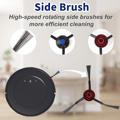 Feilifan 22 PCS Accessories for ECOVACS DEEBOT N30 Omni/ N30 PRO OMNI Robot Vacuum, Replacement Parts Dual Main Brush, Side Brush, Filter, Mop Pad, Dust Bag - Image 3