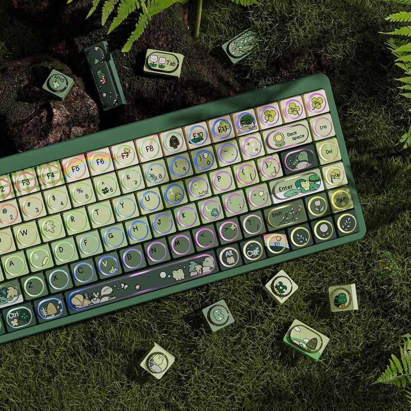 Keymatic PBT Keyboard Keycaps (Aperture Frog) - Image 1