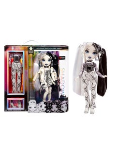 RAINBOW HIGH Shadow S1 Heather Grayson Grayscale 11 Inch Fashion Doll, 2 Grey Designer Outfits To Mix & Match With Accessories | Material : Glass Alloy Steel | 3 Years+ Age Group  - Image 1