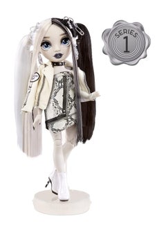 RAINBOW HIGH Shadow S1 Heather Grayson Grayscale 11 Inch Fashion Doll, 2 Grey Designer Outfits To Mix & Match With Accessories | Material : Glass Alloy Steel | 3 Years+ Age Group  - Image 3