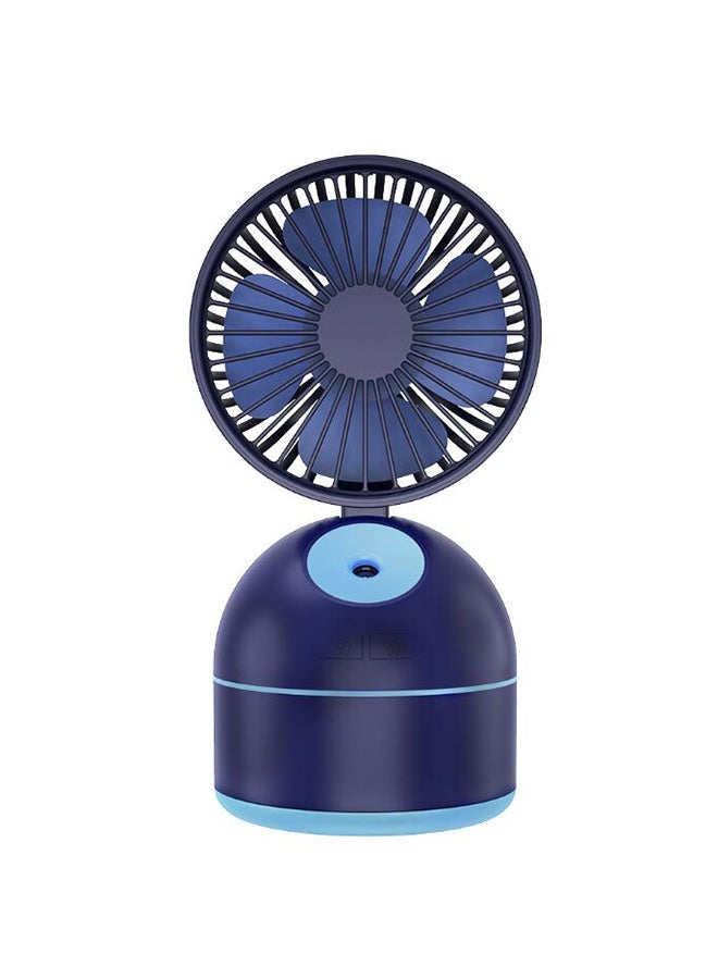 Loquat Portable Mini Water Spray Humidifier Misting Fan With USB Rechargeable Battery Blue - Image 1