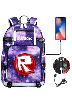 ROBLOX Comic USB Password Lock Backpack Three-Piece Set 