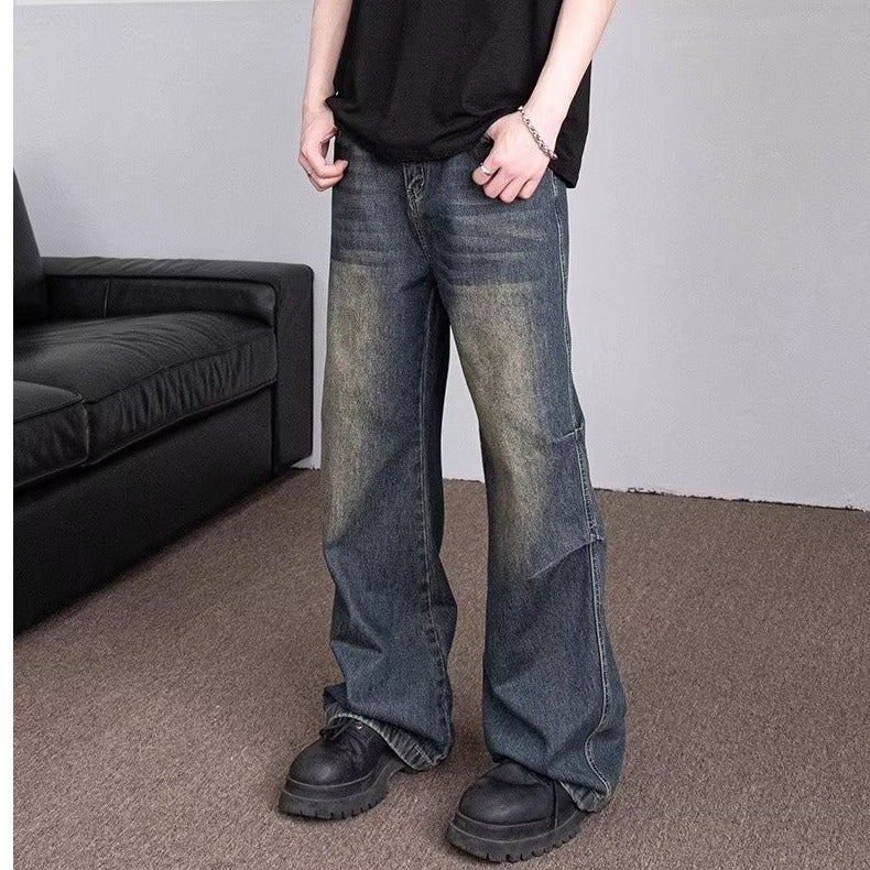 Unisex Classic Denim Jeans Loose Fit Daily Outdoor Wear - Image 2