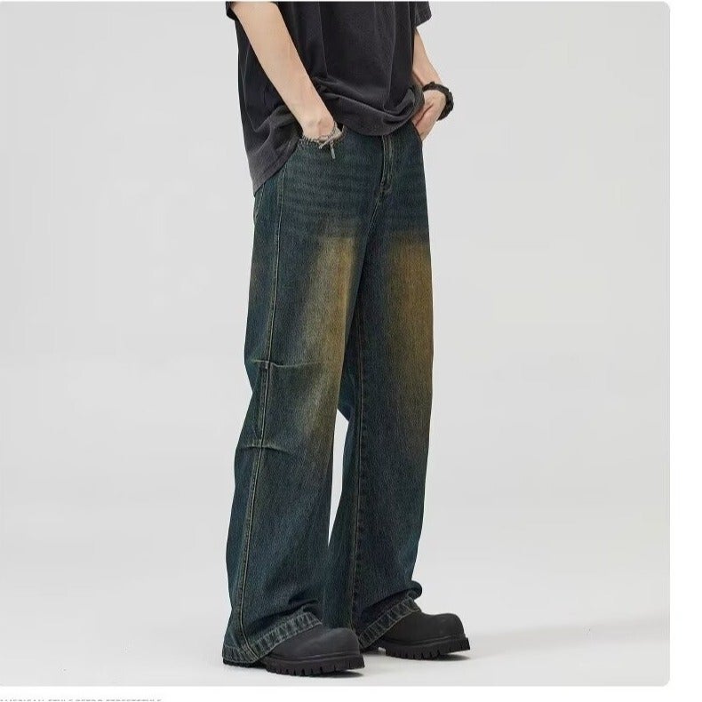 Unisex Classic Denim Jeans Loose Fit Daily Outdoor Wear - Image 4