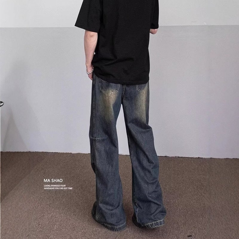Unisex Classic Denim Jeans Loose Fit Daily Outdoor Wear - Image 3