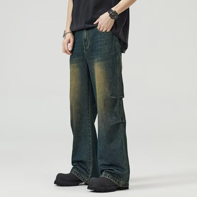 Unisex Classic Denim Jeans Loose Fit Daily Outdoor Wear - Image 5