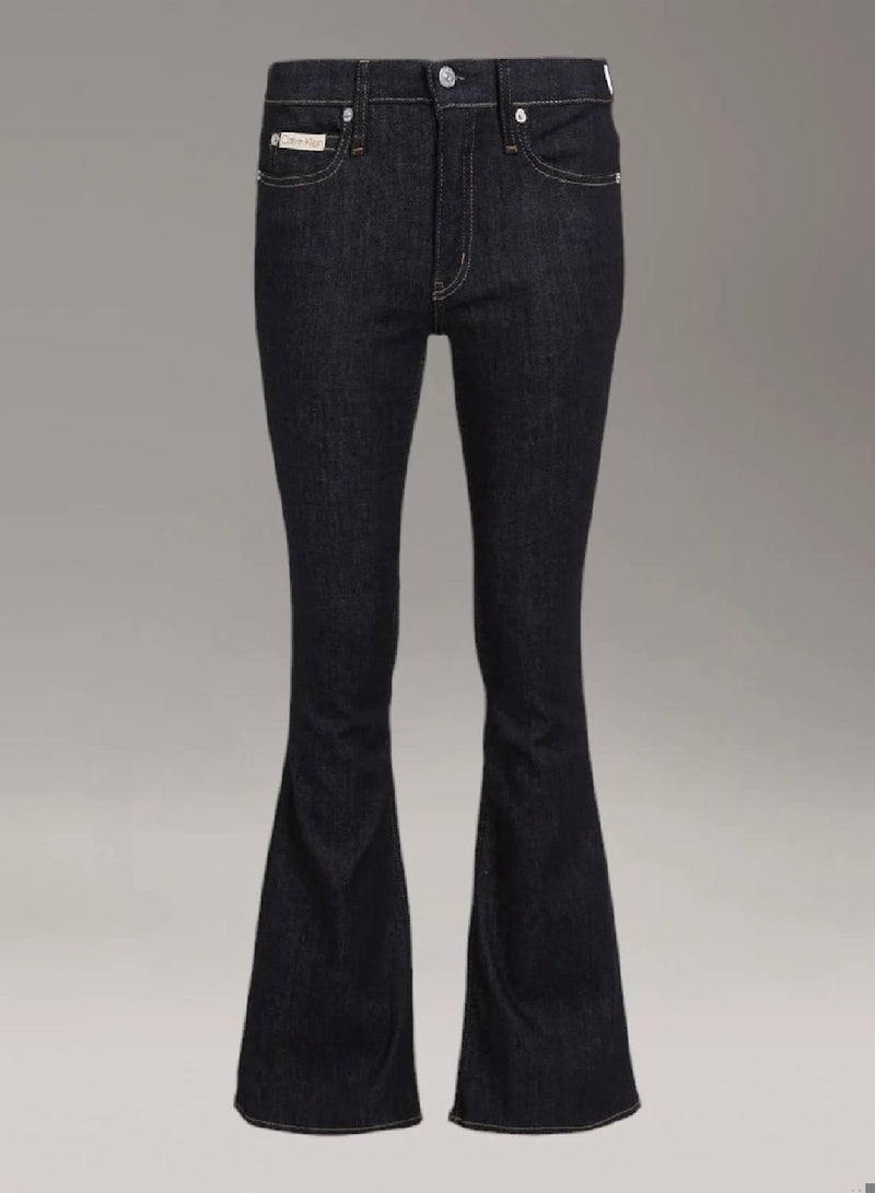 كالفن كلاين جينز بنطال جينز سكيني بقصة واسعة من أسفل الركبة - Image 4