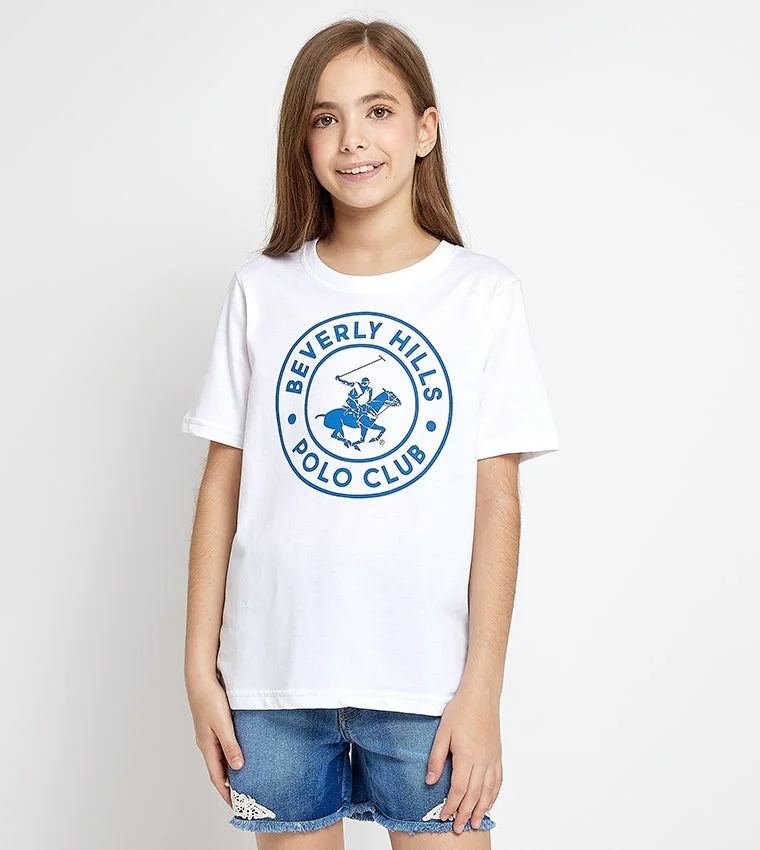 Printed short-sleeved cotton T-shirt