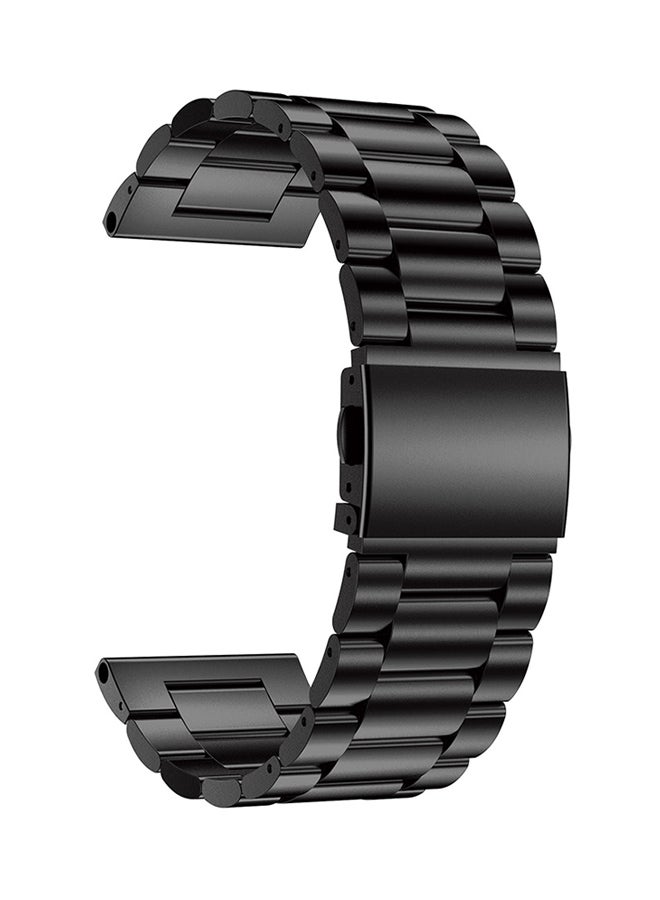 ISank Stainless Steel Replacement Band For Garmin Fenix 5X Black - Image 1