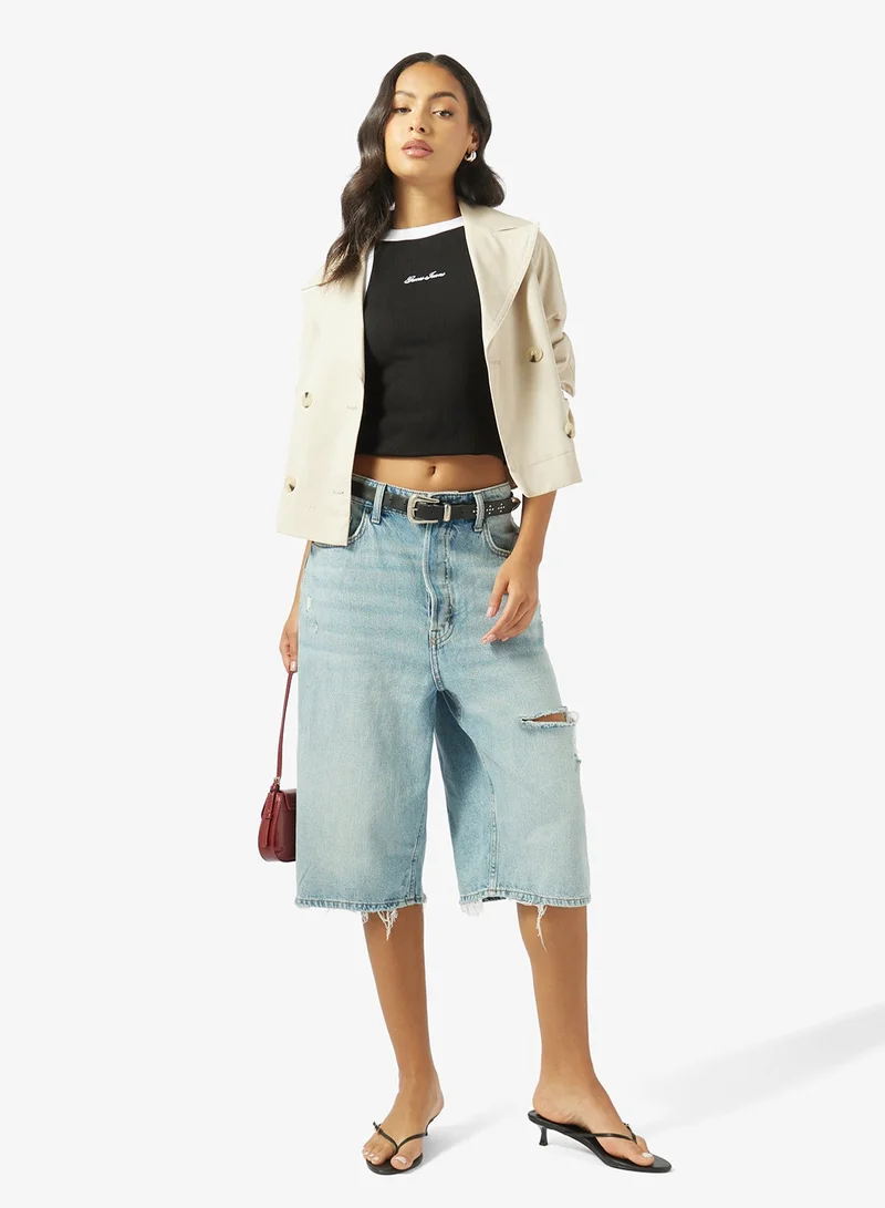 Guess  Crew Neck Sleeveless Top for Women | Best Price UAE