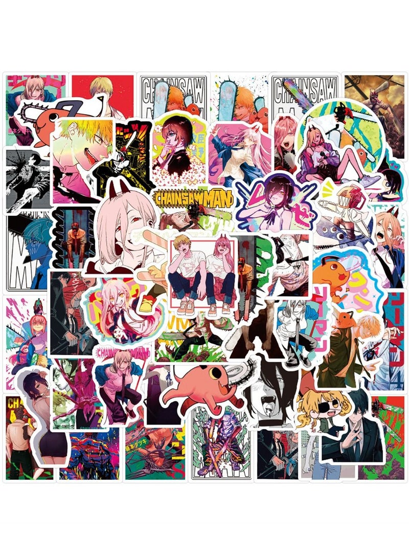 general 50-Piece Chainsaw Man Cute Vinyl Waterproof Sticker - Image 2