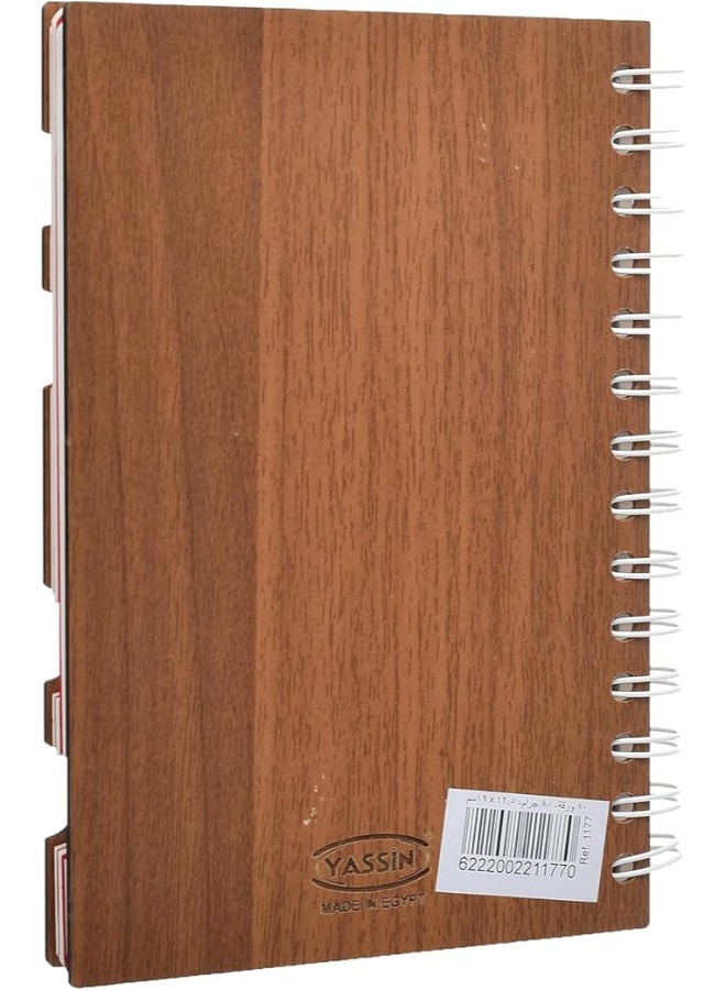 Yassin Woody Notebook, 50 Sheets 15x19cm for Compact Notes and Journaling - Image 2