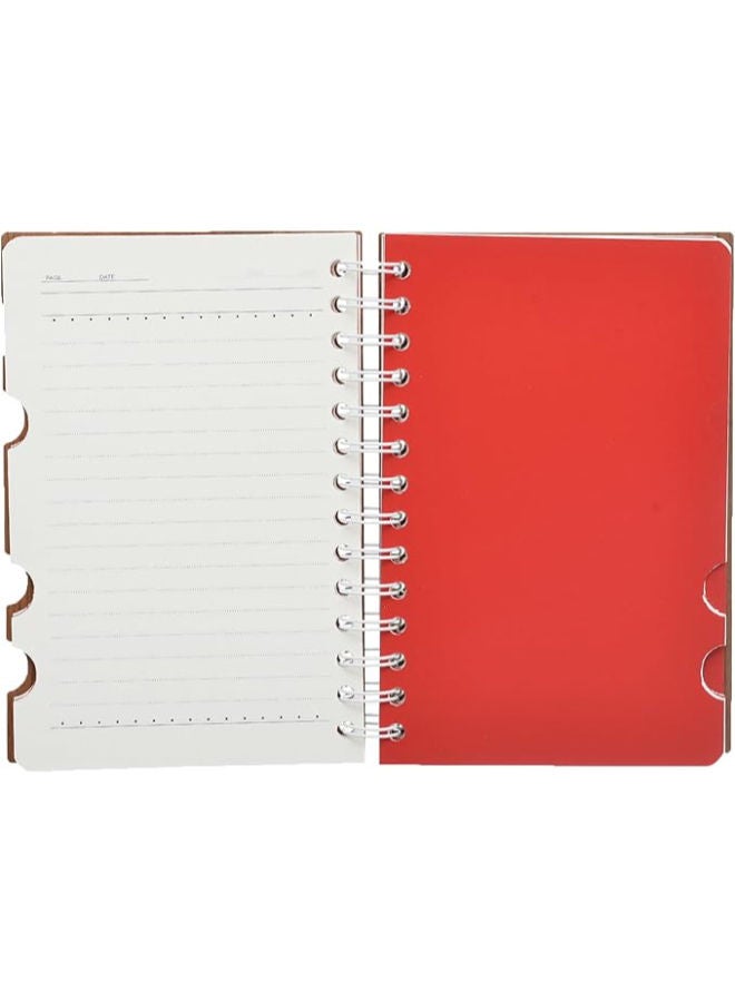 Yassin Woody Notebook, 50 Sheets 15x19cm for Compact Notes and Journaling - Image 3