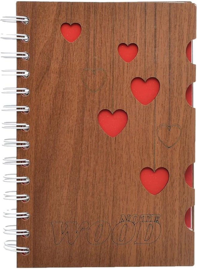 Yassin Woody Notebook, 50 Sheets 15x19cm for Compact Notes and Journaling - Image 1