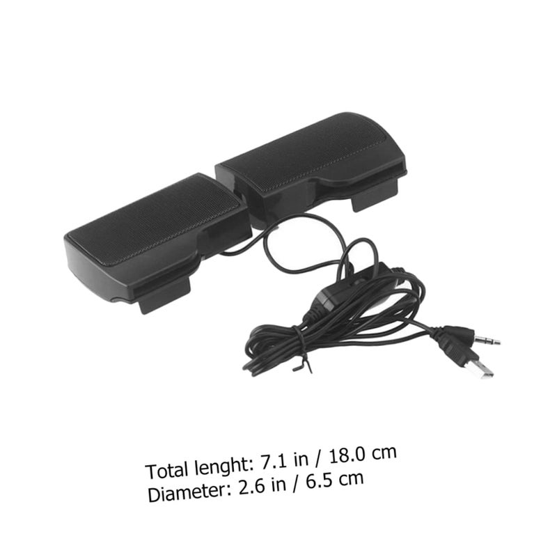 USB Clip On Computer Speaker Portable Wired Sound For Desktop Monitor Home Office - Image 4