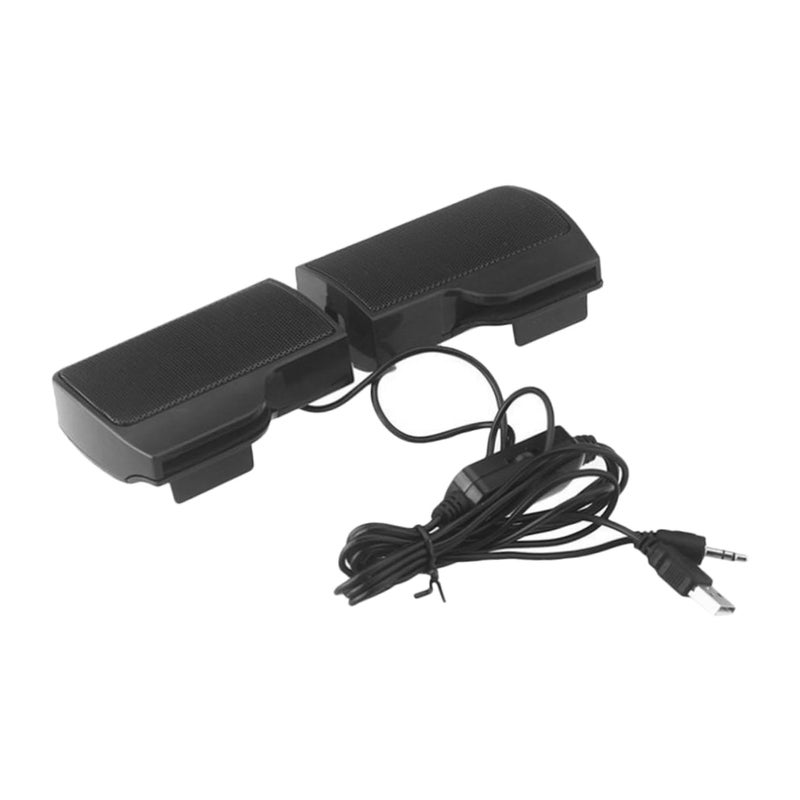 USB Clip On Computer Speaker Portable Wired Sound For Desktop Monitor Home Office - Image 2