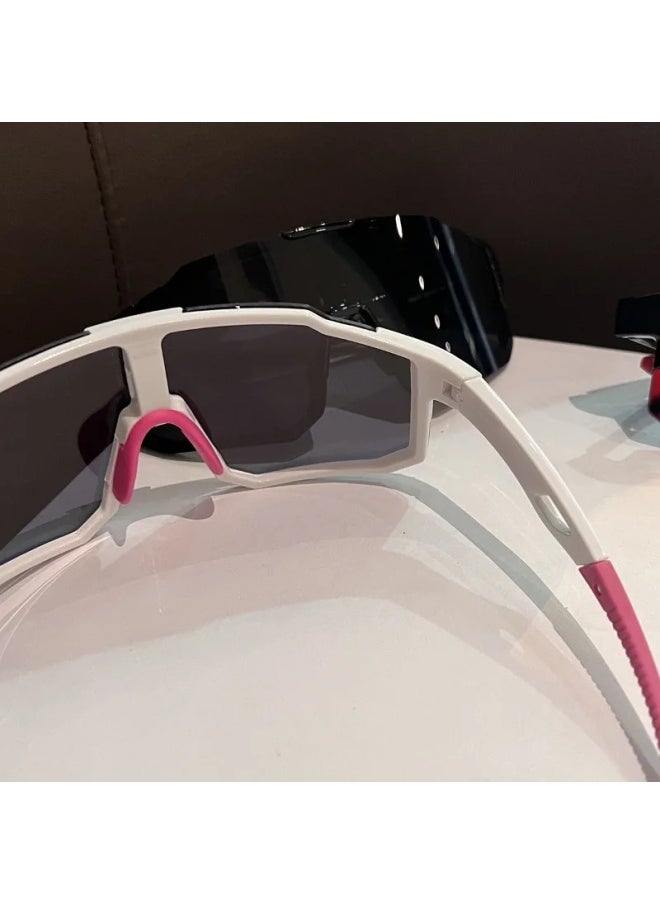 Generic - New Cycling Glasses Man Mountain Bike Bicycle Sport Cycling Sunglasses MTB Cycling Eyewear Woman For Travel Gafas De Sol-Lenses Color:D-Frame Color:1PC - Image 1