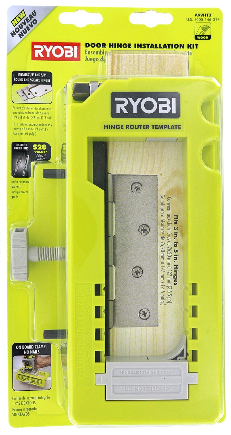 Ryobi Ryobi A99HT3 Door Hinge Installation Kit/Mortiser Template  - Image 5