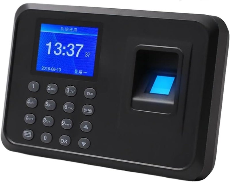 Clocking in Machine, Biometric Fingerprint Time Attendance Machine Employee Recognition Device Electronic Staff Worker Check in Record Clock Recorder - Image 2