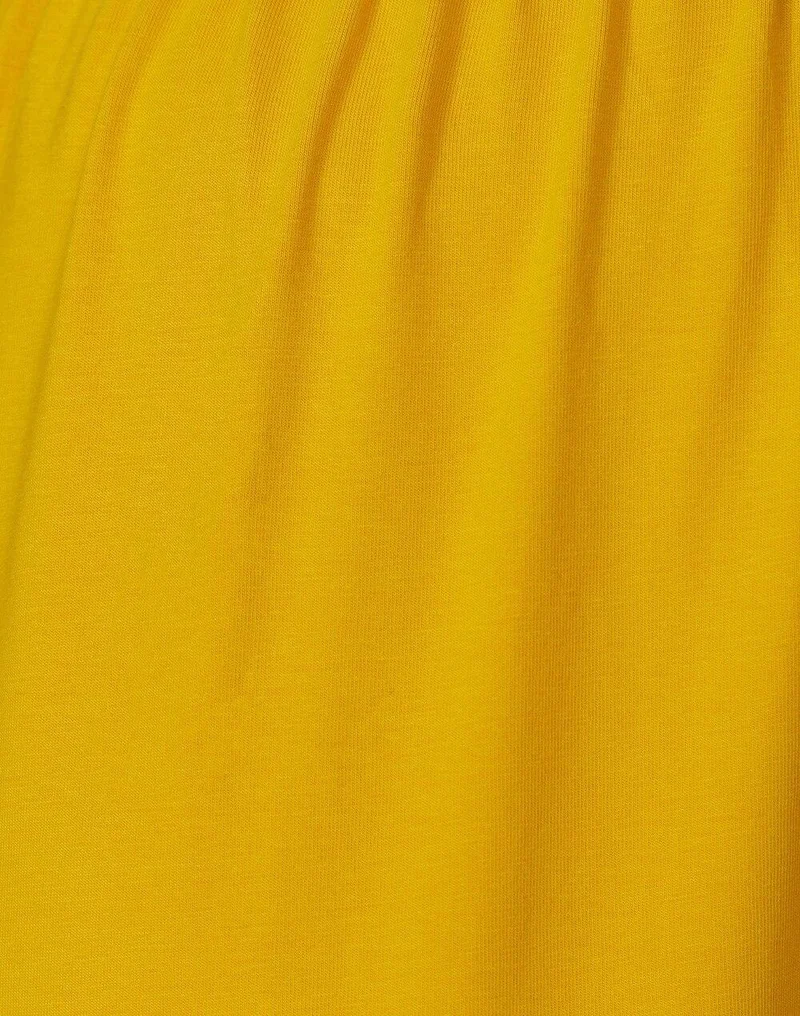 Fabindia  Mustard Cotton Knitted Churidar With Elasticated Waist for Women | Best Price UAE