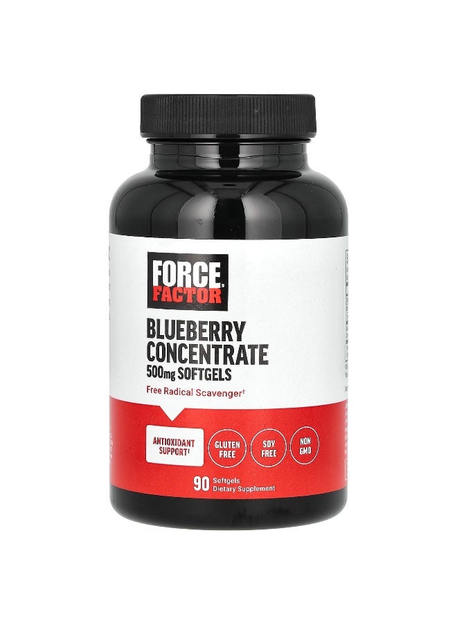 Force Factor, Blueberry Concentrate, 500 mg, 90 Softgels (Packaging may vary) - Image 1