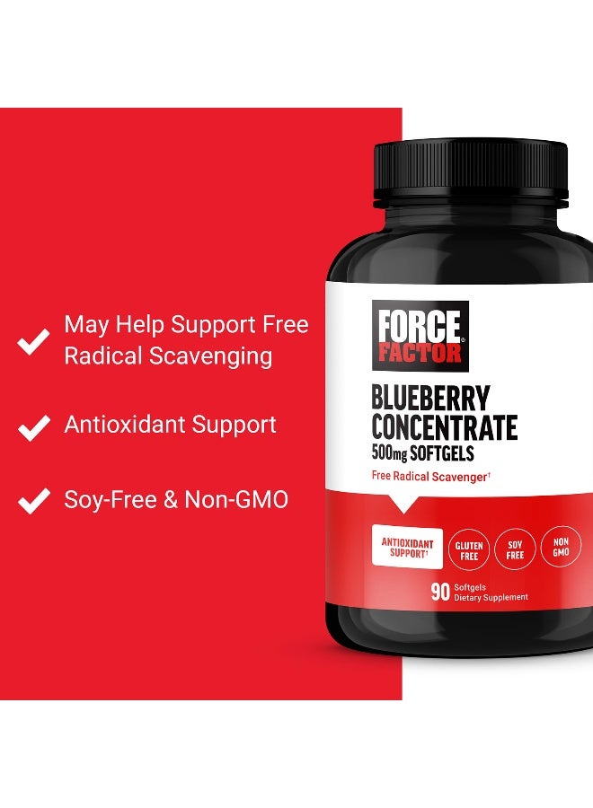 Force Factor, Blueberry Concentrate, 500 mg, 90 Softgels (Packaging may vary) - Image 3