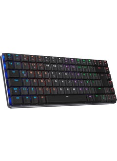 Rampage W-Granıte Black/gray Low Profile Red Switch Q RGB 2,4 Ghz+ Bt Mechanical Gaming Keyboard  - Image 1