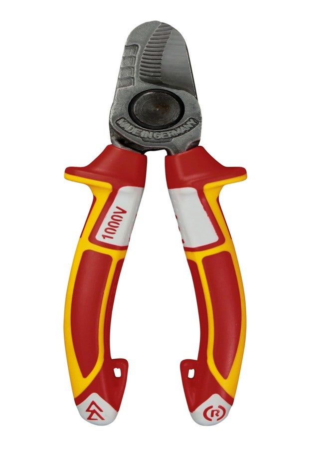 Felo 0715764291 8 1/4 in. Cable Cutter VDE Pliers, Red - Image 1