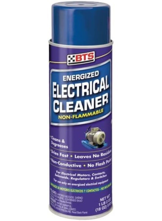 BTS Energized Contact Cleaner 510g (18 oz) – Fast Dry Electrical Degreaser Spray, Removes Oil, Grease & Dust from Switches, Relays, Motors & Electronic Contacts - Image 1