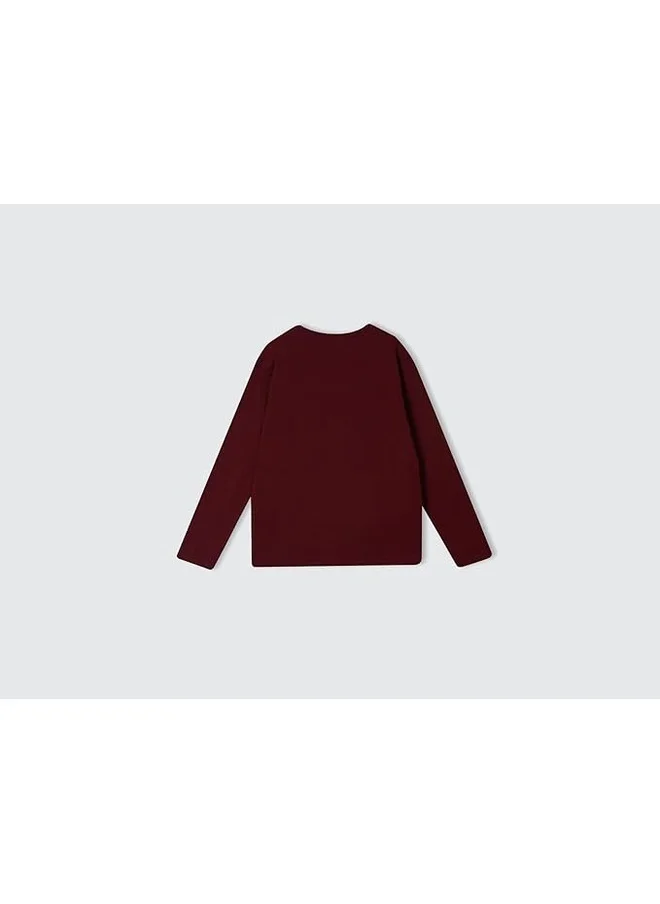 يونايتد كولورز أوف بينتيون Benetton Slogan Printed T-Shirt