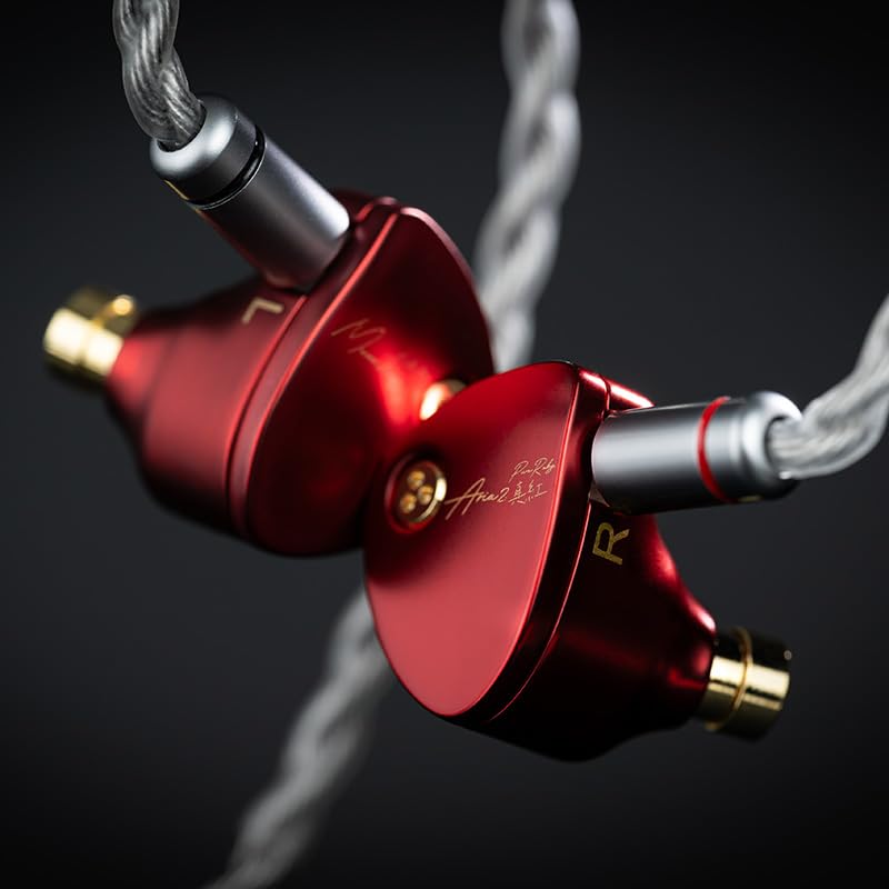 Moondrop ARIA 2 RED in-Ear Headphone with 0.78 2 Pin Cable Replaceable Plugs 3.5/4.4mm Earphone - Image 5