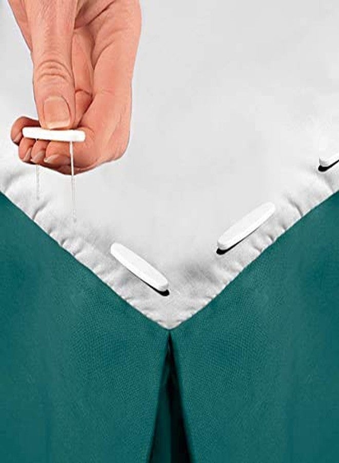 BW Miles Kimball Bedskirt Pins,White,One Size Fits All - Image 3