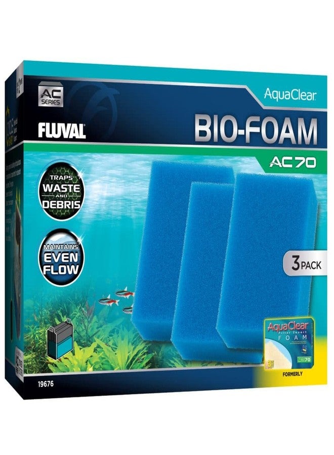 Fluval - Bio-Foam for AC70 Power Filter, 3-Pack - for Use in Freshwater & Saltwater Aquariums - Image 1