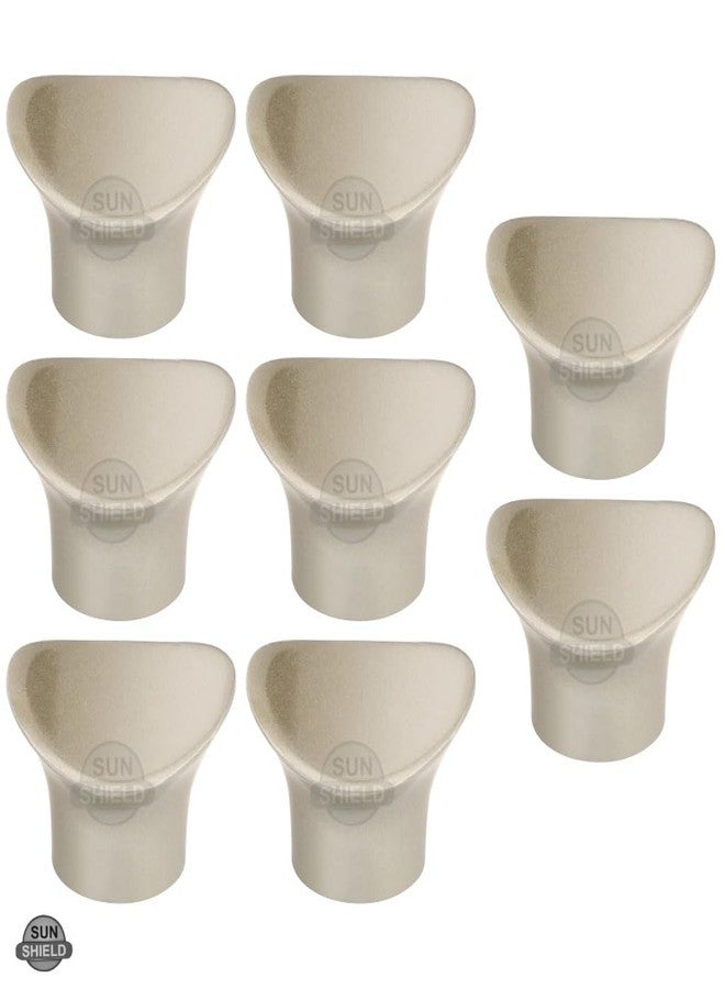 Sun Shield مجموعة مقابض خزائن Sun Shield ARC، بلمسة نهائية عتيقة، مصنوعة من المعدن الصلب، مناسبة لأدراج خزائن المطبخ والخزائن والأثاث، تتكون من 12 قطعة مع براغي. - Image 2