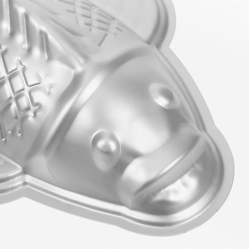 PRETYZOOM 3d Fish Shape Cake Pan Aluminum Alloy Baking Mold for Chocolate Jelly Sugar Dessert Fondant Mold Large Size DIY Baking Tool for Birthday and Party - Image 3