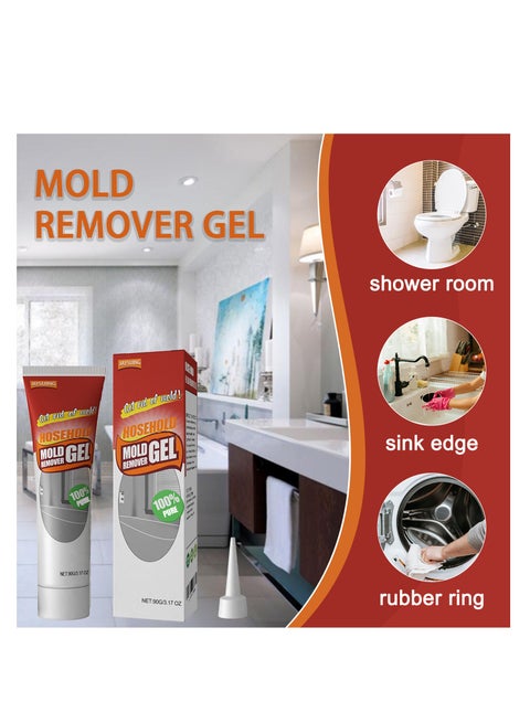 Household Mold Stain Cleaner Gel, Wall, Bathroom, Kitchen, White Wall Mold Remover, Mold Stain Removal Gel, Stains, Household Cleaning, Stains, Mold